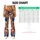 Tangerine Cats With Blue Accents For Yoga, Running And Casual Days For Cat Lovers Leggings - 7