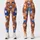 Tangerine Cats With Blue Accents For Yoga, Running And Casual Days For Cat Lovers Leggings - 3