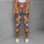 Tangerine Cats With Blue Accents For Yoga, Running And Casual Days For Cat Lovers Leggings - 6