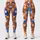 Tangerine Cats With Blue Accents For Yoga, Running And Casual Days For Cat Lovers Leggings - 1