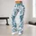 Sea Turtle and Seashell Coastal Motifs for Yoga, Running and Active Coastal Women Leggings - 11