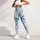 Sea Turtle and Seashell Coastal Motifs for Yoga, Running and Active Coastal Women Leggings - 5