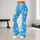 Sky Blue Pastel Stars and Celestial Motifs for Yoga Pilates and Everyday Wear for Women Leggings - 10