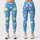 Sky Blue Pastel Stars and Celestial Motifs for Yoga Pilates and Everyday Wear for Women Leggings - 1