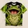 Smiling Lime Green Frog Face For Playful Outings, Nature Lovers And Froggy Fun All-over Print Unisex T-shirt - 1