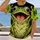 Smiling Lime Green Frog Face For Playful Outings, Nature Lovers And Froggy Fun All-over Print Unisex T-shirt - 2