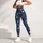 Dusty Rose and Blue Celestial Stars for Yoga, Pilates, Gym Days and Casual Outings Leggings - 4