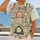 Vintage Clock Faces and Floral Accents for Relaxed Spring Days and Everyday Style All-over Print Unisex T-shirt - 2