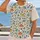 Colorful Dinosaur And Fern Motifs For Playful Weekend Outings And Everyday Casual Wear All-over Print Unisex T-shirt - 2
