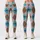 Turquoise And Chestnut Argyle Bows For Yoga, Running And Everyday Active Style For Her Leggings - 3