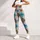 Turquoise And Chestnut Argyle Bows For Yoga, Running And Everyday Active Style For Her Leggings - 4