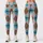 Turquoise And Chestnut Argyle Bows For Yoga, Running And Everyday Active Style For Her Leggings - 1