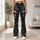 Charcoal Skull Motifs for Gothic Gym Training, Running, and Everyday Fitness Style Leggings - 12
