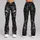 Charcoal Skull Motifs for Gothic Gym Training, Running, and Everyday Fitness Style Leggings - 9