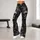 Charcoal Skull Motifs for Gothic Gym Training, Running, and Everyday Fitness Style Leggings - 11