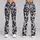 Monochrome Leopard Spots for Yoga, Pilates, Gym Training and Active Days for Women Leggings - 9