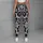 Monochrome Leopard Spots for Yoga, Pilates, Gym Training and Active Days for Women Leggings - 4