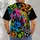 Neon Gaming Controller and Graffiti for Casual Gamer Hangouts and Weekend Play Everyday All-over Print Unisex T-shirt - 6