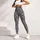 Black And White Speckle Motif For Yoga, Pilates, Running And Everyday Activewear Leggings - 4