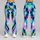 Neon Tie-Dye Brushstrokes for Yoga, Gym Training and Outdoor Fitness Enthusiasts Leggings - 9