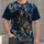 Hooded Reaper Riding Saber-Toothed Tiger for Gothic Fantasy Metal Fans All-over Print Unisex T-shirt - 4