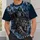 Hooded Reaper Riding Saber-Toothed Tiger for Gothic Fantasy Metal Fans All-over Print Unisex T-shirt - 5
