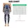 Cobalt Blue Geometric Wildcat Motifs for Bold Yoga, Pilates and Fitness Sessions Leggings - 1
