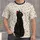 Black Cat With Colorful Stars for Whimsical Everyday Style All-over Print Unisex T-shirt - 4