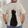 Black Cat With Colorful Stars for Whimsical Everyday Style All-over Print Unisex T-shirt - 6