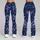 Indigo Botanical Linework for Yoga, Pilates, and Outdoor Fitness Training Lifestyle Leggings - 9