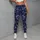 Indigo Botanical Linework for Yoga, Pilates, and Outdoor Fitness Training Lifestyle Leggings - 5