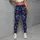 Indigo Botanical Linework for Yoga, Pilates, and Outdoor Fitness Training Lifestyle Leggings - 4