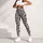 Black And White Leopard Spots For Yoga, Gym Training And Pilates Activewear Style Leggings - 5