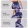 Indigo Violet Marble Swirls for Yoga Pilates and Gym Training Leggings - 2