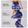 Indigo Violet Marble Swirls for Yoga Pilates and Gym Training Leggings - 8