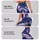Indigo Violet Marble Swirls for Yoga Pilates and Gym Training Leggings - 2