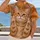 Orange Tabby Cat Making Victory Signs for Playful Everyday Style and Cat Lovers' Gifts All-over Print Unisex T-shirt - 2