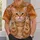 Orange Tabby Cat Making Victory Signs for Playful Everyday Style and Cat Lovers' Gifts All-over Print Unisex T-shirt - 5