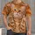 Orange Tabby Cat Making Victory Signs for Playful Everyday Style and Cat Lovers' Gifts All-over Print Unisex T-shirt - 4