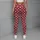 Burgundy And Ivory Polka Dots For Summer Yoga, Cycling And Weekend Fitness Style Leggings - 6
