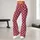 Burgundy And Ivory Polka Dots For Summer Yoga, Cycling And Weekend Fitness Style Leggings - 11