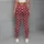 Burgundy And Ivory Polka Dots For Summer Yoga, Cycling And Weekend Fitness Style Leggings - 4