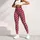 Burgundy And Ivory Polka Dots For Summer Yoga, Cycling And Weekend Fitness Style Leggings - 5