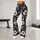 Monochrome Botanical Flowers For Yoga, Pilates And Everyday Activewear Leggings - 10