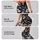 Monochrome Botanical Flowers For Yoga, Pilates And Everyday Activewear Leggings - 8