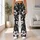 Monochrome Botanical Flowers For Yoga, Pilates And Everyday Activewear Leggings - 11