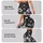 Monochrome Botanical Flowers For Yoga, Pilates And Everyday Activewear Leggings - 2