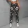 Monochrome Botanical Flowers For Yoga, Pilates And Everyday Activewear Leggings - 4