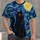Black Cat Under a Golden Starry Sky for Whimsical Everyday Style All-over Print Unisex T-shirt - 4
