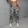 Indigo Songbird And Wildflower Motifs For Yoga, Pilates, Cycling And Outdoor Training Leggings - 4